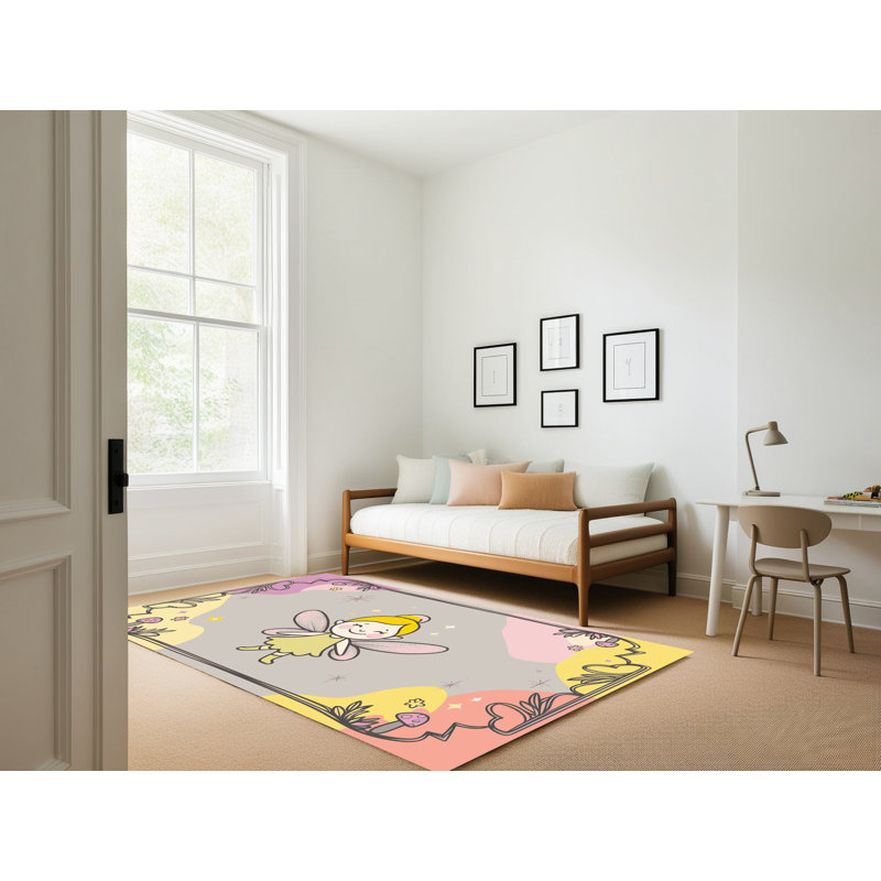 Tapis fantaisie East Urban Home, Rectangle 6 pi x 9 pi