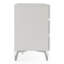 Ensemble de chambre à coucher 4 pièces en cuir écologique moderne blanc Omosède-1046862029