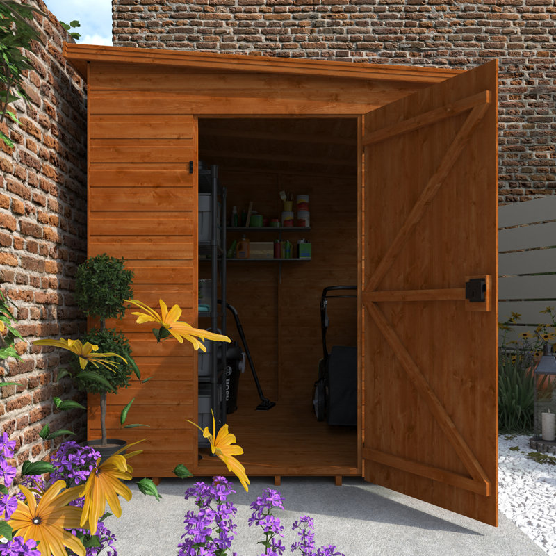 Tiger 6 Ft. W x 8 Ft. D Tongue and Groove Pent Wooden Shed