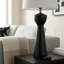 Ensemble de 2 lampes de table moderne noir texturé avec abat-jour en lin blanc, hauteur de 31 po