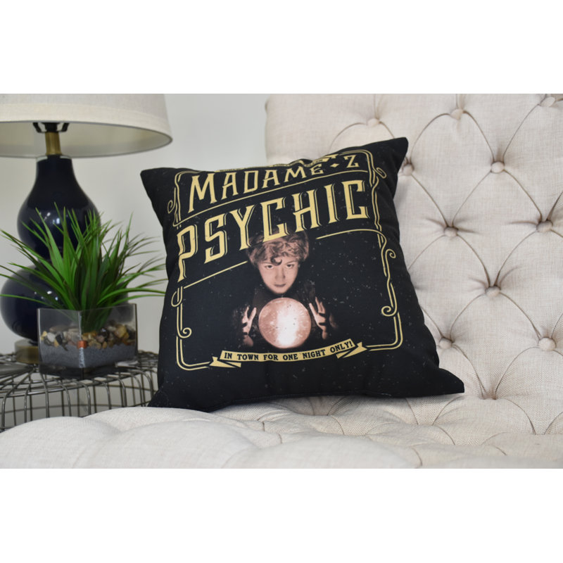 Housse et insert de coussin carré Witches Brew, 20 po x 20 po, Jaune / noir