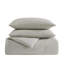 Vera Wang Puckered Texture Cotton Grey Duvet Cover Set-1379636178