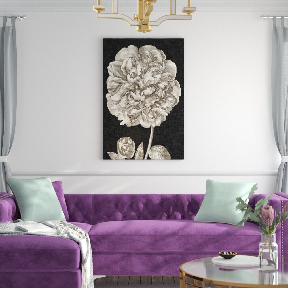 Leinwandbild Dramatic Peony II von Vision Studio