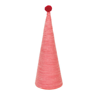Wool Yarn Wrapped Tree with Pom Pom