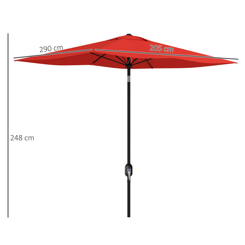 290cm Tilt Market Parasol