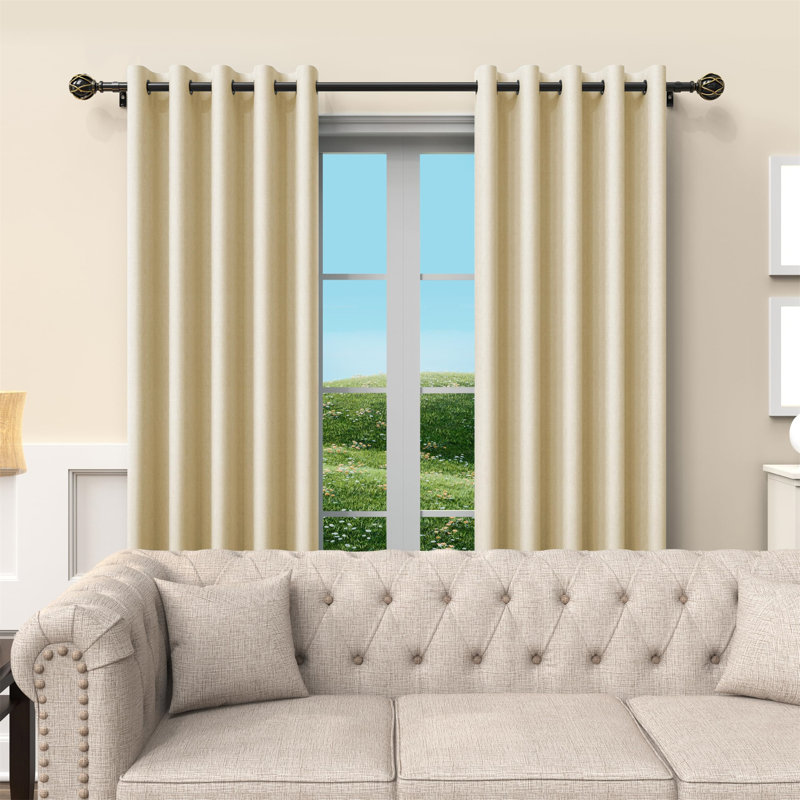 Tonsey Curtain Track/Rail, 190cm, Matte Black
