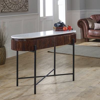 Ayonah 120cm Marble Top Console Table