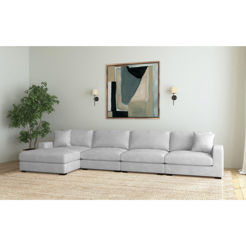 Ensemble modulaire avec chaise Mestas Mesa, Face à la droite, H 36 po x l 168 po x P 66 po