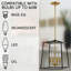 Lustre géométrique à 4 lumières Cenaida