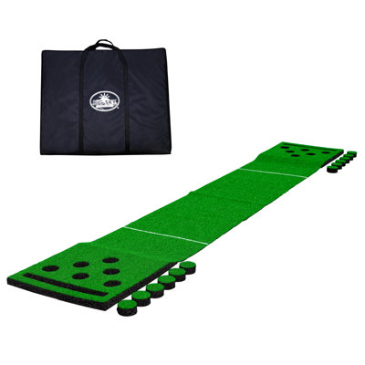 Md Sports Big Sky 12 Ft Pong Golf Putting Mat With 12 Cup Covers