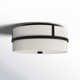 Pascaline 2 Light Fabric Flush Mount