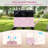 Large Foldable Utility Cart with  2-Tier Storage Crates 5 Rotate Wheels Metal Pink-119358010