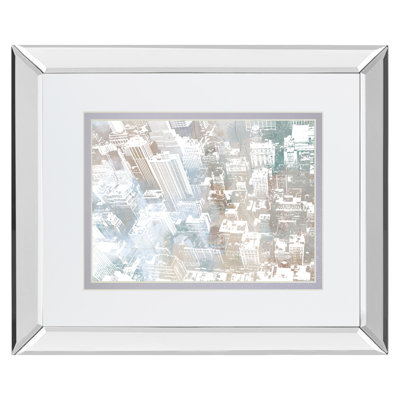Art mural Urban Mirage - 34 po x 40 po - Cadre en miroir