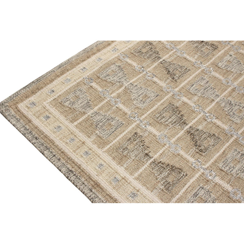 Scandinavian Wool Geometric Area Rug, Rectangle 10' x 14'