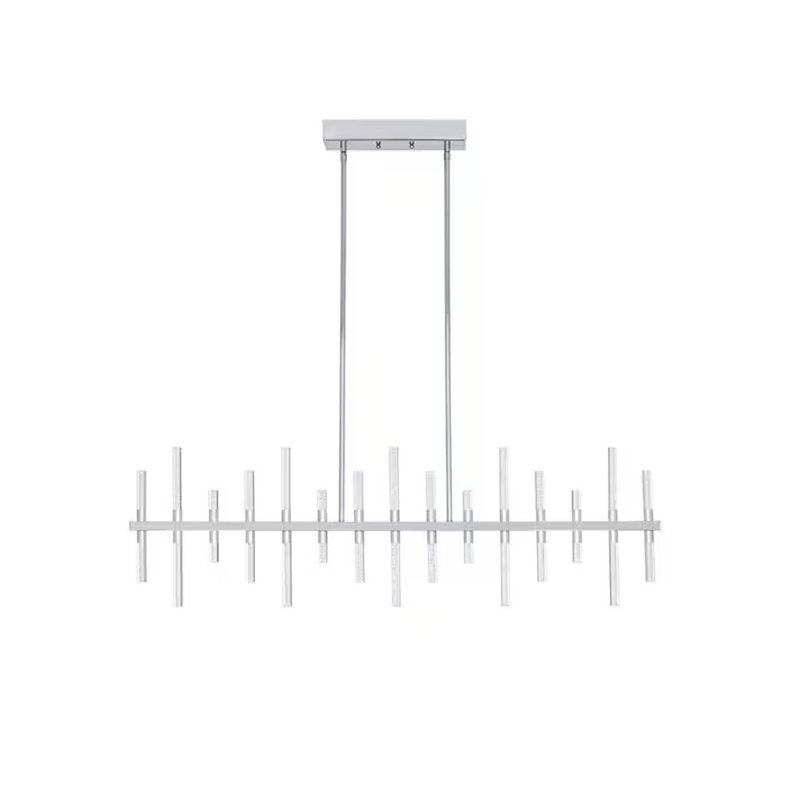 Luminaire suspendu pour îlot de cuisine moderne et chic à DEL de 43 po Alsy