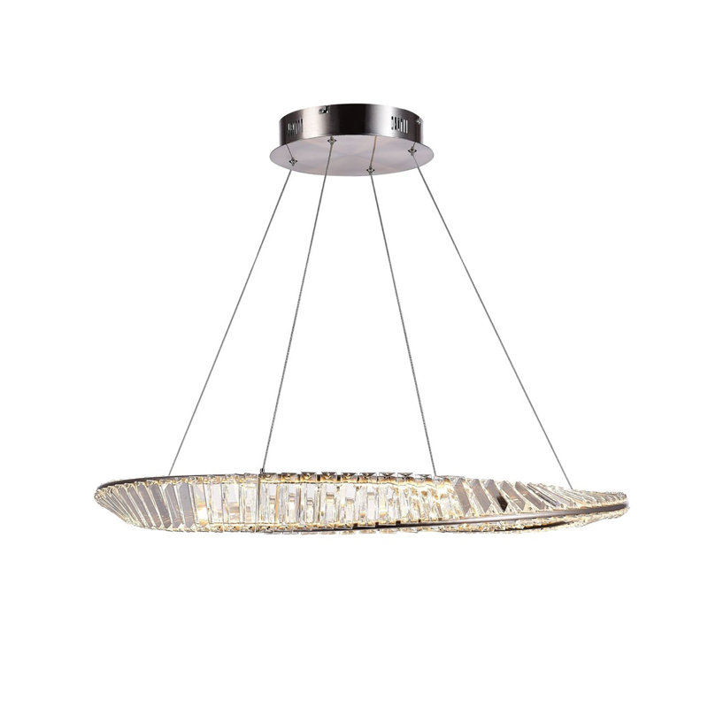 Luminaire suspendu DEL 50 W nickel satiné