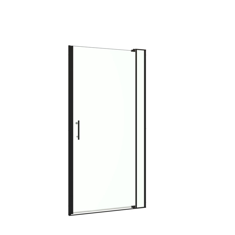 Porte de douche pivotante universelle ouverte à gauche et à droite de l 32 à 36 po x H 72 po, ouverte à l'extérieur, avec verre trempé de 1/4 po et 5/16 po