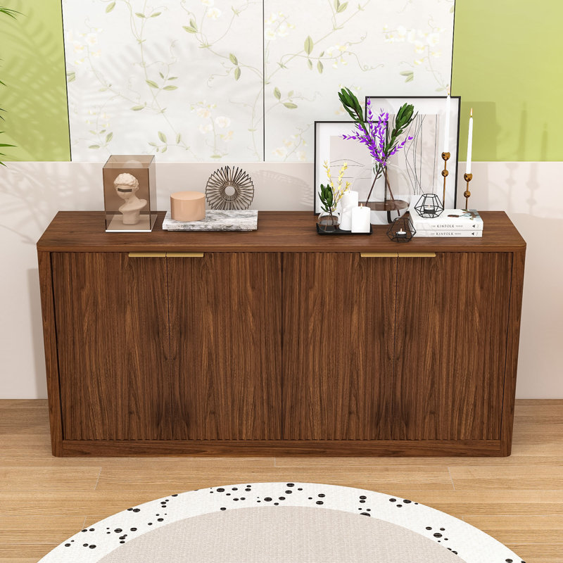 Armoire de rangement Elegant Wave, Noyer