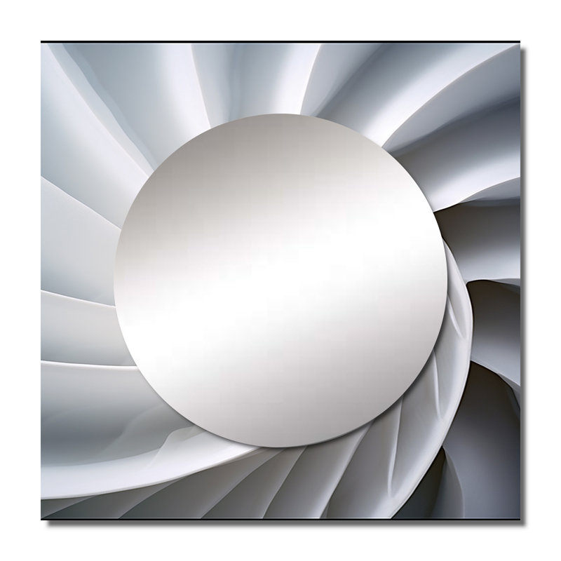 Glorietta - Miroir carré Nautilus pour décoration murale, 29 po x 29 po