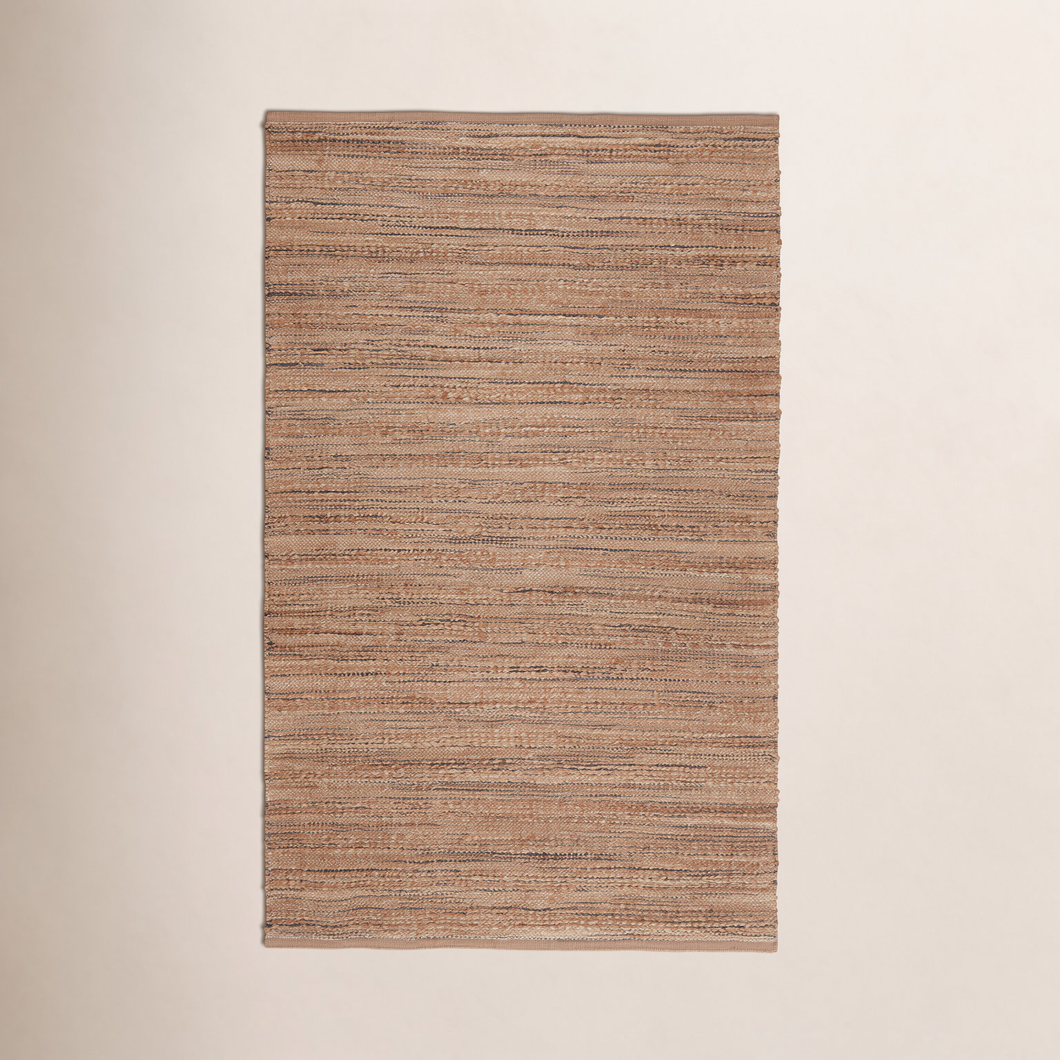 Caroline Tan Hand-Woven Rug, Rectangle 3'6" x 5'6"