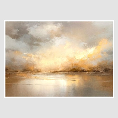 Bronzed Waters and Glowing Sun Art Print