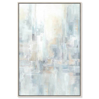 «Grey Abstract City», reproduction d'art sur toile par Art Remedy