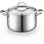 Cooks Standard Multi-Ply Clad 4 Quart Stock Pot, Stainless Steel Soup Pot with Stainless Lid, Cooking Pot for Pasta, Spaghetti, Stockpot with Even Heating, Induction Cookware
