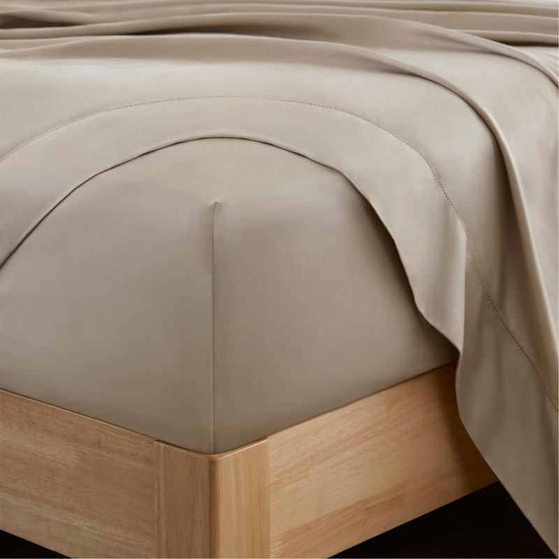 4 Pieces Split King Cotton Sheet Set,Linen