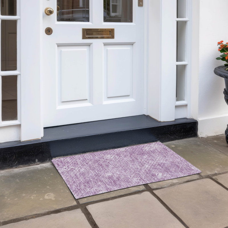 Tapis intérieur / extérieur Malchow avec envers antidérapant, Rectangle 1 pi 8 po x 2 pi 6 po
