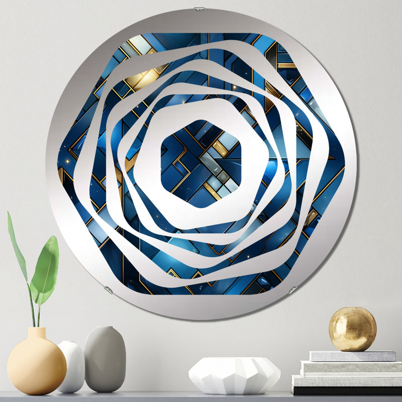 Miroir décoratif Amorphe, 23,6 po x 23,6 po