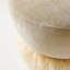 Ostrich Fluff Ottoman - Round - Small (60cm) - Porcelain / Cream
