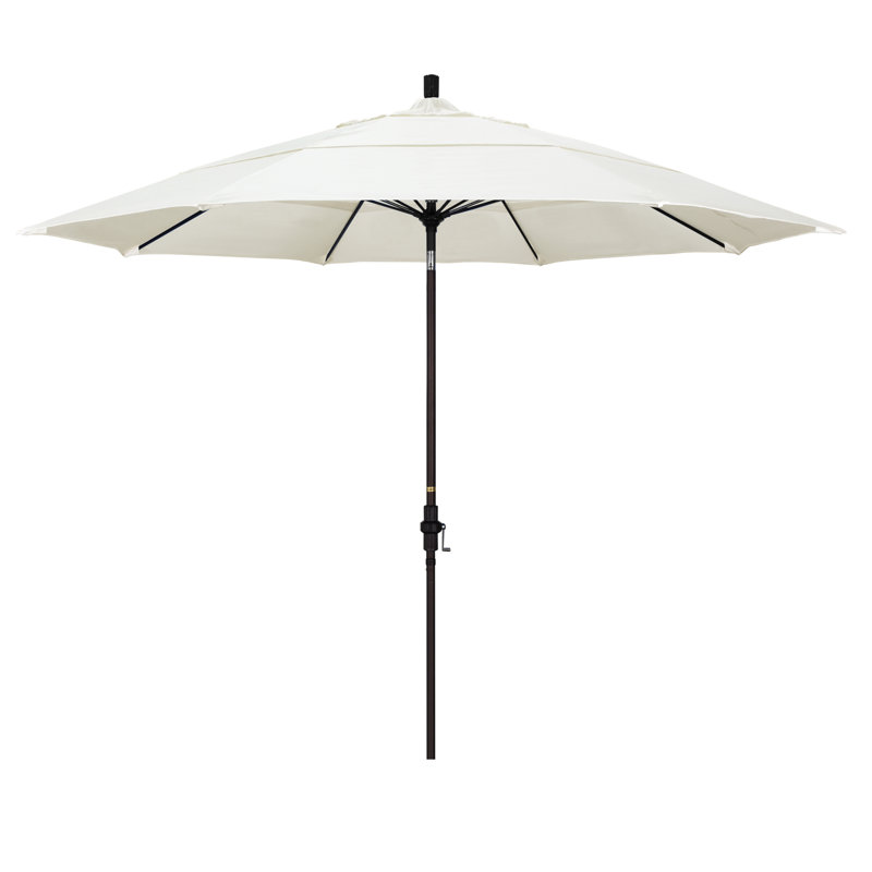 Brent 132'' Market Sunbrella® Umbrella, Canvas - Pacifica