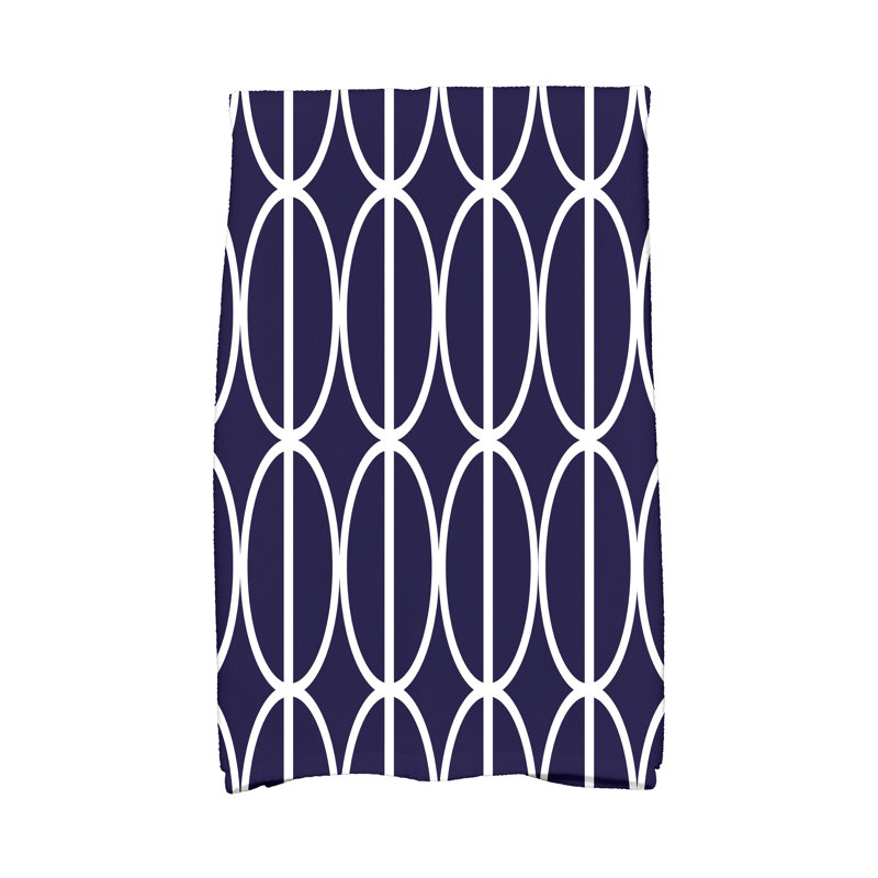 Torchon Noxon Ovals Go Round, Bleu marine