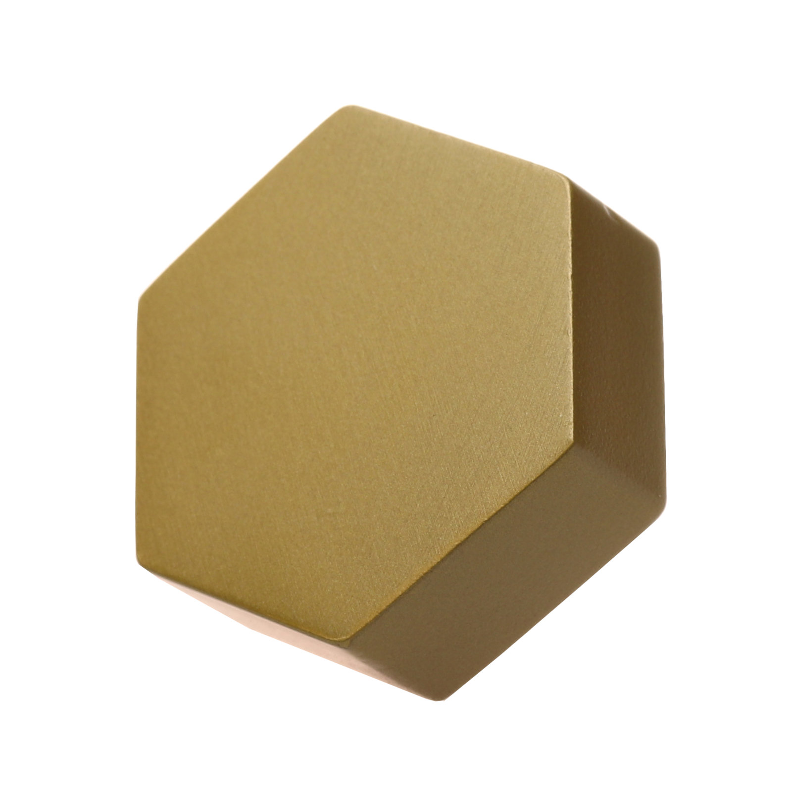 Metal Geometric Cabinet Knob, Satin Gold
