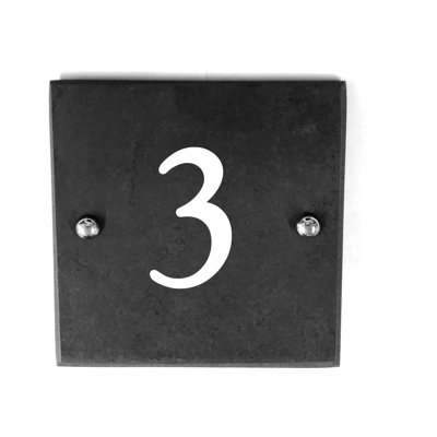 Meara 15cm H Slate House Number