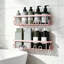 Adhesive Stainless Steel Shower Caddy-1117613311
