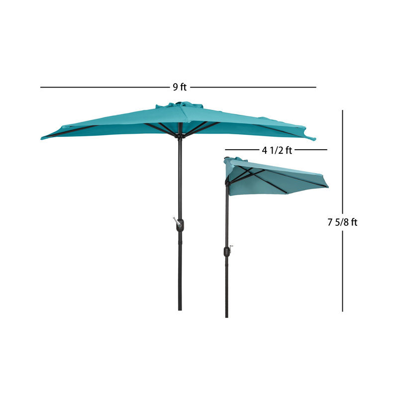 Nicholls 108'' Market Umbrella, Turquoise