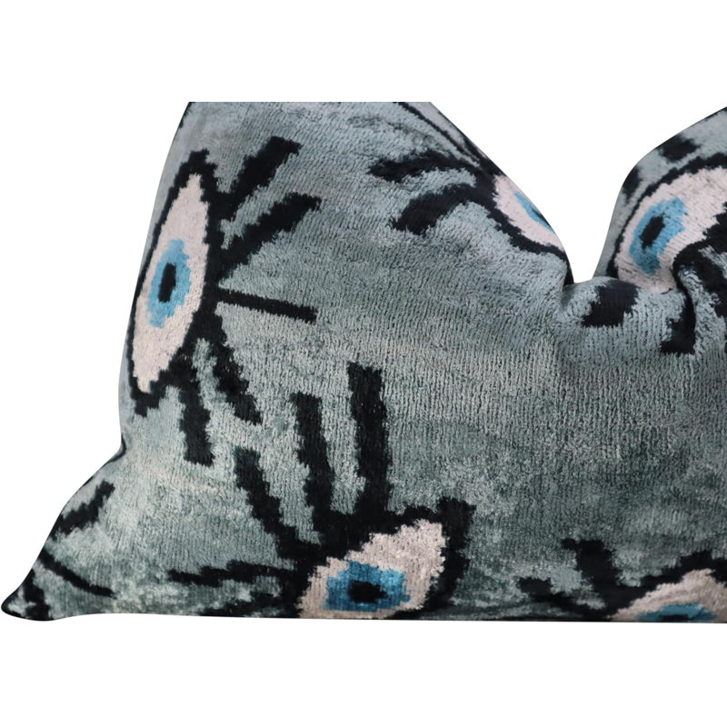 Velvet Rectangular Pillow Cover & Insert, Gray