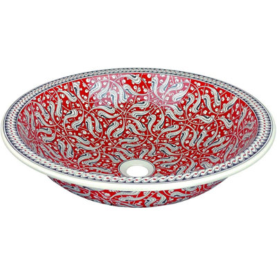 Langley Street 400mm L x 400mm W Ceramic Circular Sink
