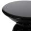 Grande table de bout d'extérieur moderne en métal - fer noir avec piédestal évasé et structure stable, 15 po x 15 po x 21,11 po, piédestal prêt à l'emploi, aucun assemblage requis-757892512