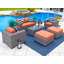 Ensemble de patio complet en rotin 16 pièces avec coussins Tuscany-1102551815-1105149330