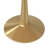 Seybert Round Dining Table with MDF Top and Gold Stainless Steel Pedestal Base - Seats 4 Person for Kitchen and Dining Room-1172272175-1159938920