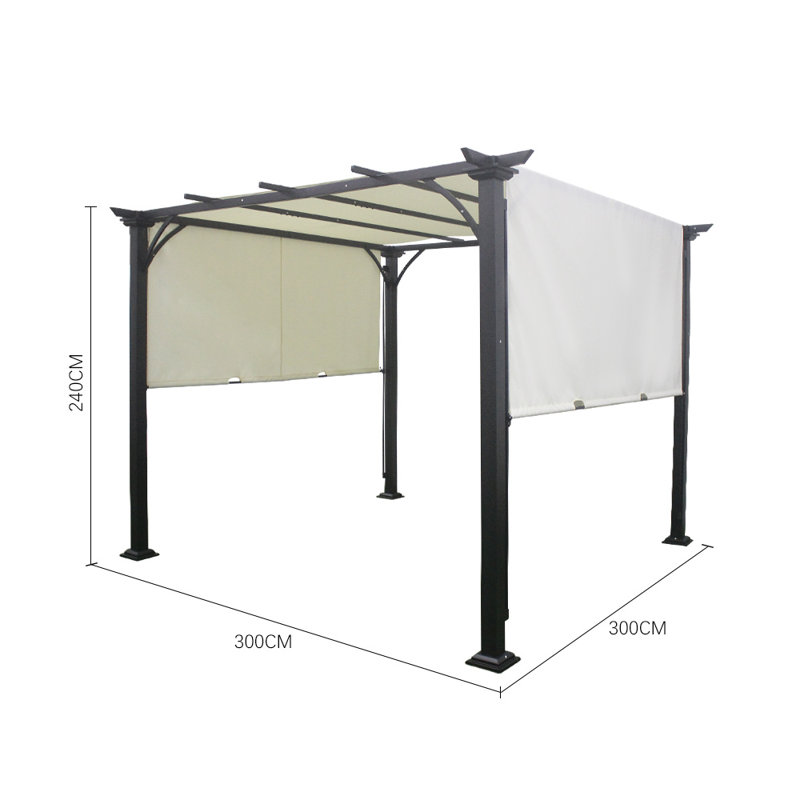 3m x 3m Metal Pergola