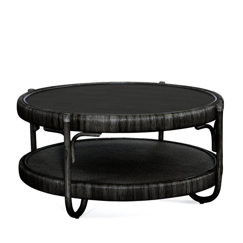 Hathaway Solid Wood Coffee Table, Black