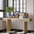 Rectangular Console Table With Sturdy Wooden Frame-769077221