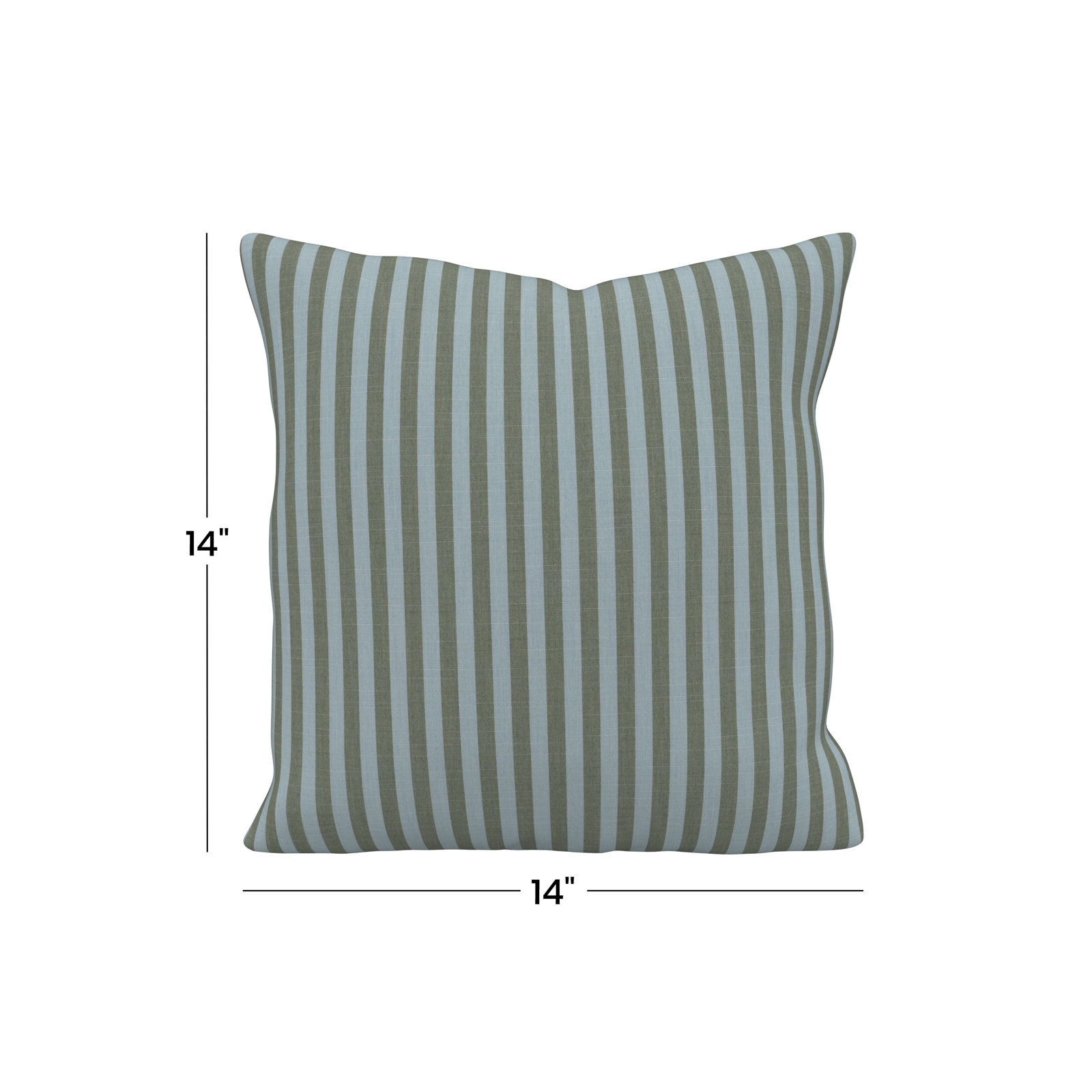 Lani Sunbrella® Throw Pillow, Sail Away Aloe, Square 14"