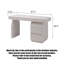 Bureau en bois massif clair et luxueux-2090302780