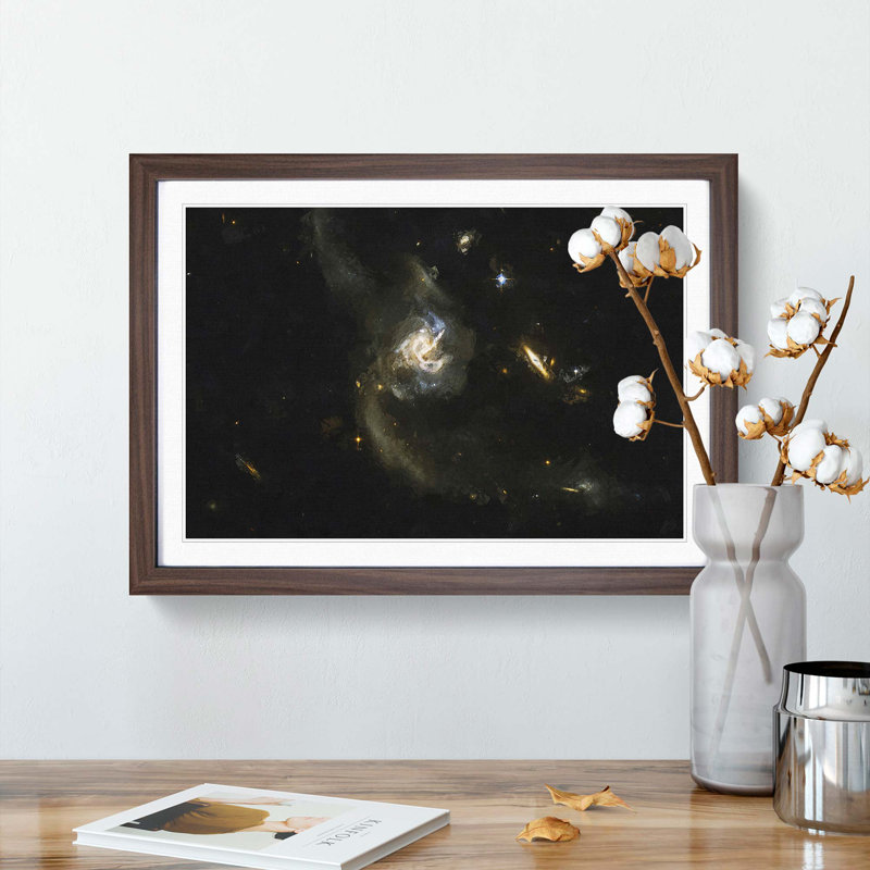 Out of Space Vol.33 in Abstract - Picture Frame Graphic Art Print, Walnut Framed, 36cm H x 48cm W x 2cm D