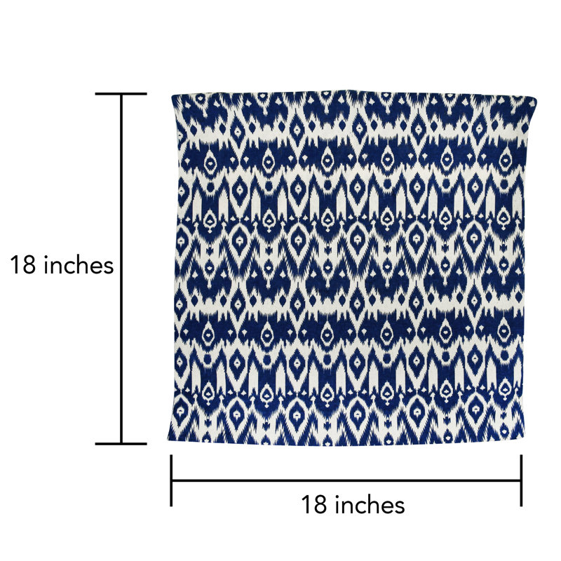 Housse de coussin décoratif en coton 18 po
