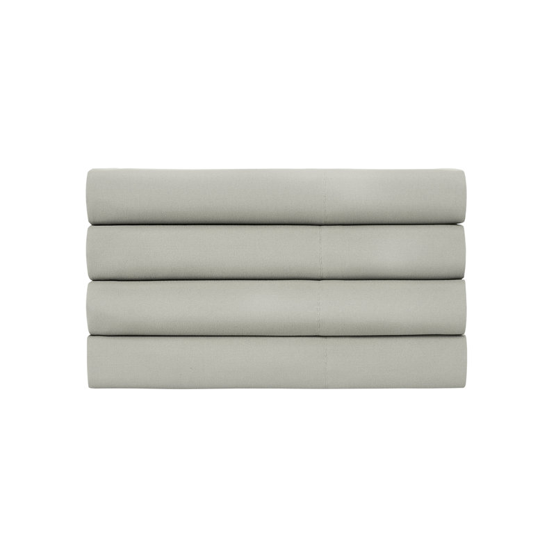 Vilano Springs Easy care Microfiber Four Pillowcases by Southshore Fine Linens, Queen, Steel Gray